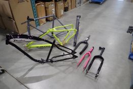 Lot of Frames and Suspension Forks.