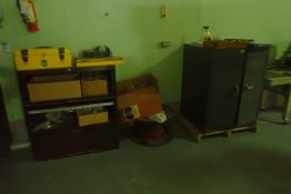Lot of (2) Cabinets, Asst. Tools, etc.