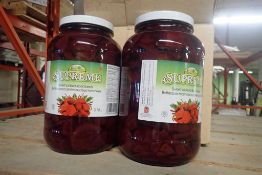 Lot of Approx. (73) Cases 2/3.87L Jars Supreme Sweet Pickled Sliced Beets.