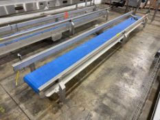 Low Profile, Stainless Steel Modular Belt Conveyor with Legs and Drive