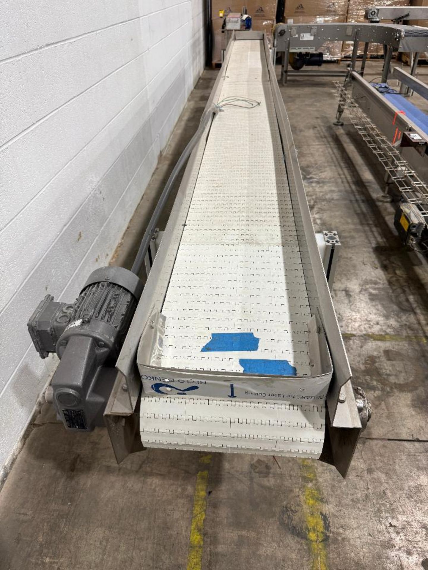 Stainless Steel Modular Belt Conveyor with Legs and Drive - Image 5 of 5