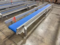 Low Profile, Stainless Steel Modular Belt Conveyor with Legs and Drive