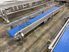 Low Profile, Stainless Steel Modular Belt Conveyor with Legs and Drive