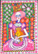 GRAYSON PERRY, CBE RA Hon FRIBA - Queen and Cat, 2024
