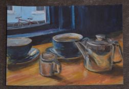 JENNY SUFFIELD - Tea for Two, still life