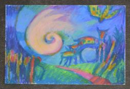 SALLY FISHER - Animals in vibrant landscape