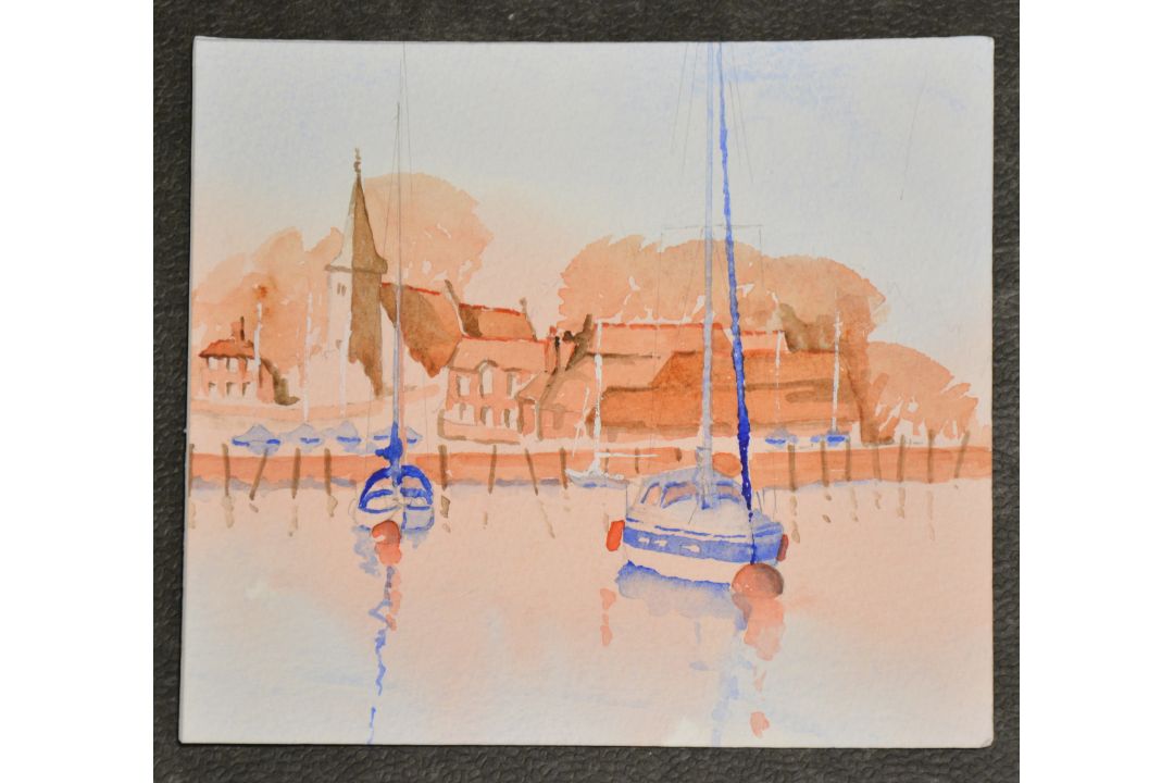 DAVID HARMER - Bosham Harbour and Church