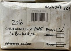 Domaine de la Boutiniere 2016, Chateauneuf-du-Pape Six bottles