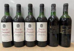 Twelve assorted vintage Bordeaux wines