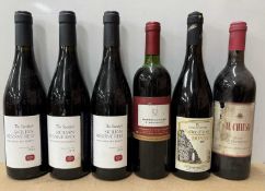 Twelve assorted Italian and other European red wines