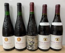 Eight assorted red wines - Loire Valley