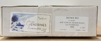 Les Gendrines, Pierre Gaillard 2020, Cotes du Rhone Six bottles