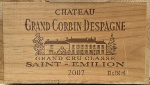 Ch Grand Corbin-Despagne 2007, Saint-Emilion Case of twelve