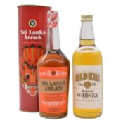 Sri Lankan Old Keg Fine Old Superior Whisky, and a Coconut Arrack