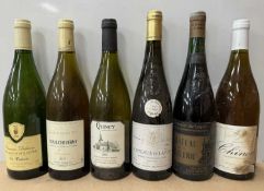 Twelve assorted French white wines