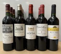 Twelve assorted Haut-Medoc wines