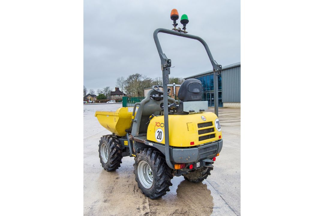 Wacker Neuson 1001 1 tonne hi-tip dumper Year: 2016 S/N: VPAL00697 Recorded Hours: 1272 A742193 - Image 4 of 22