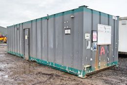 32ft x 10ft steel toilet site unit Comprising of: Gents toilet(4 - cubicles, 4 - urinals & 3 -