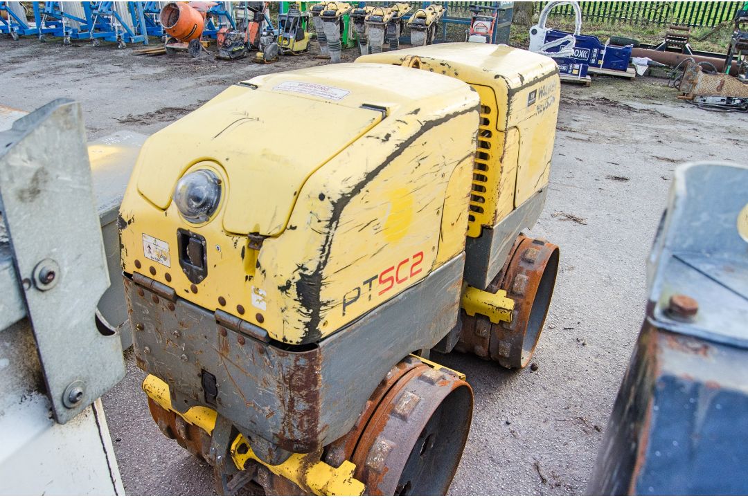 Wacker Neuson PTSC2 diesel driven double drum trench roller c/w remote control - Image 3 of 7