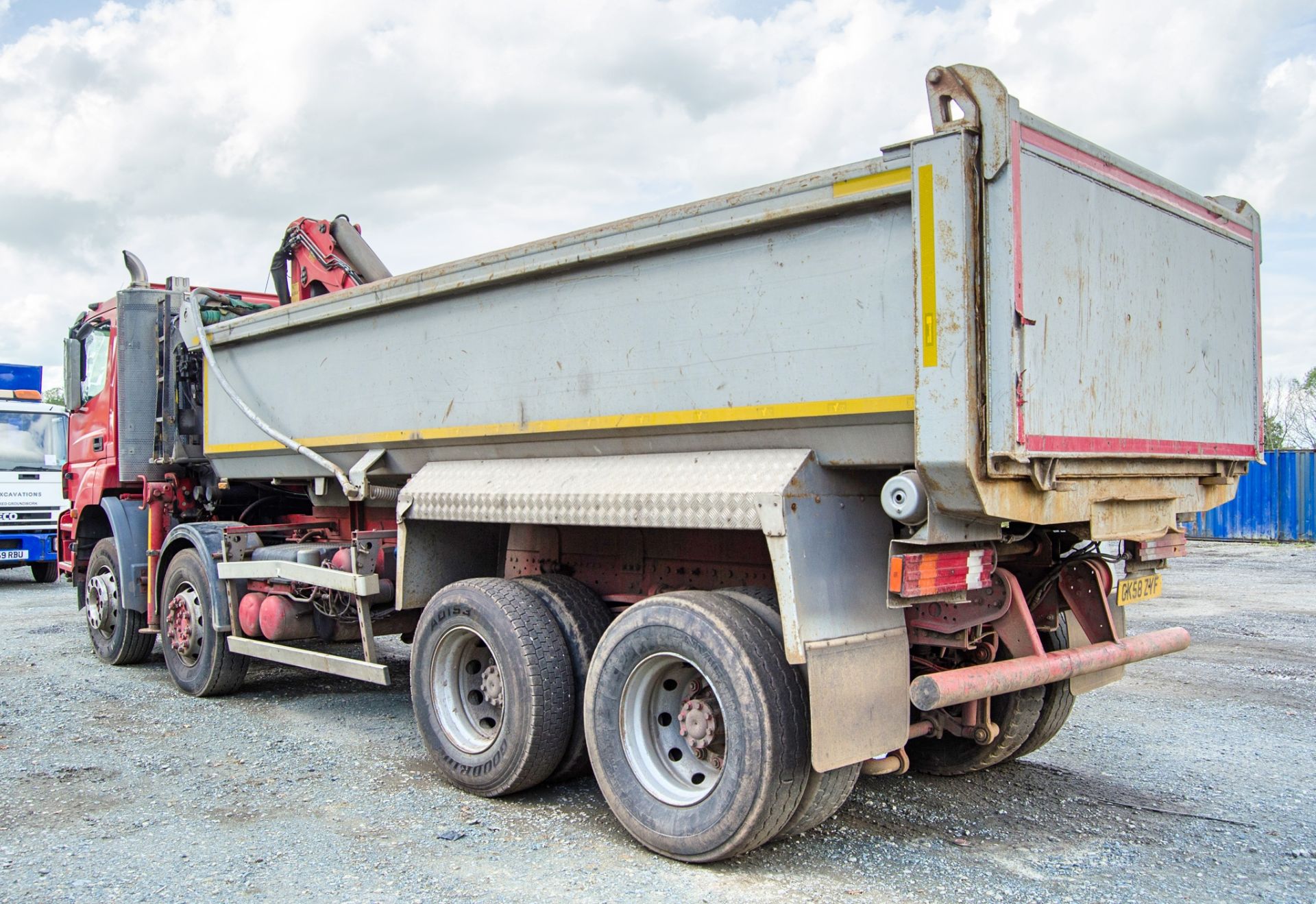Mercedes Benz Axor 3240K 8x4 32 tonne grab tipper lorry Registration Number: GK58 ZYF Date of - Image 4 of 35