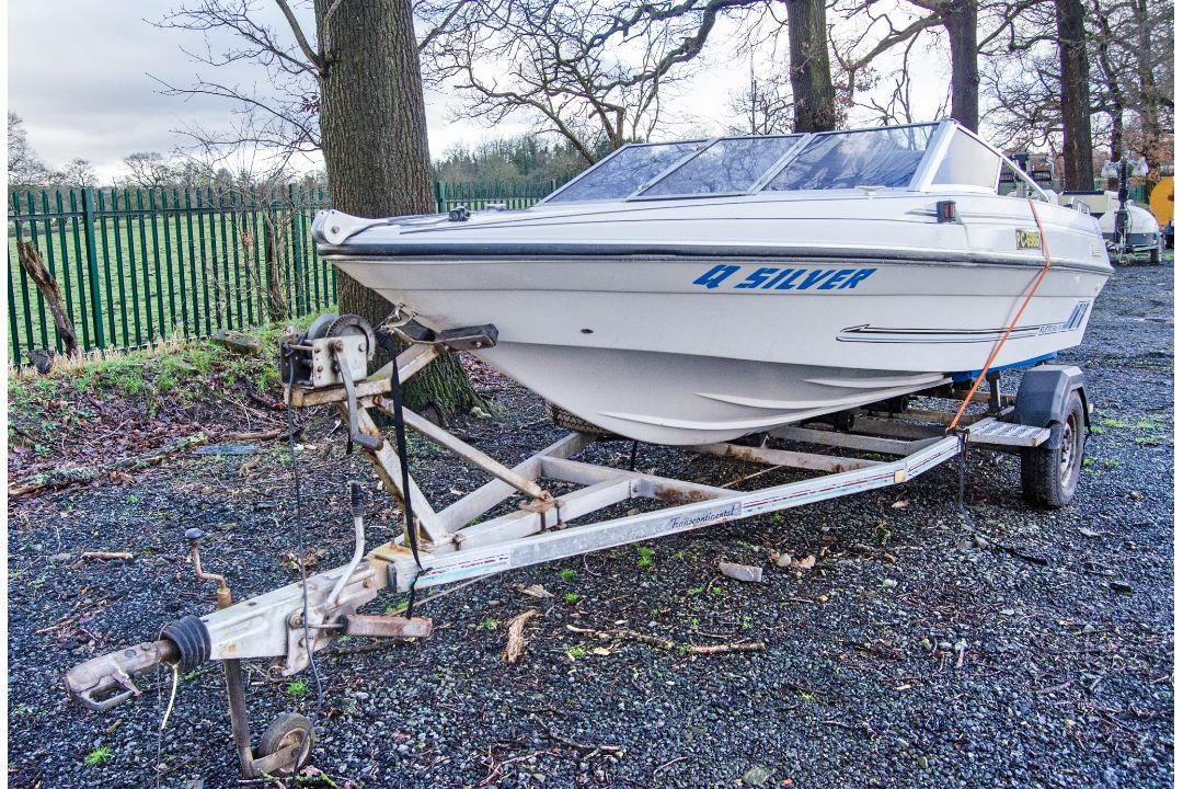 Fletcher Q-Silver GTS speed boat c/w Transcontinental trailer ** No VAT on hammer but VAT will be - Image 1 of 10