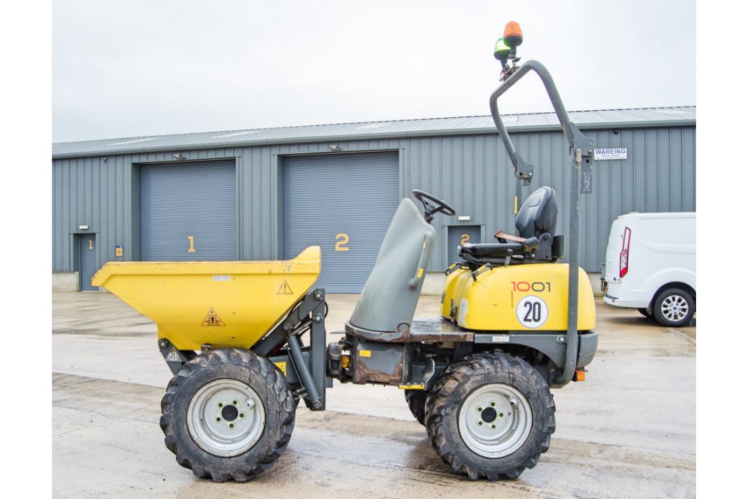 Wacker Neuson 1001 1 tonne hi-tip dumper Year: 2016 S/N: VPAL00697 Recorded Hours: 1272 A742193 - Image 8 of 22