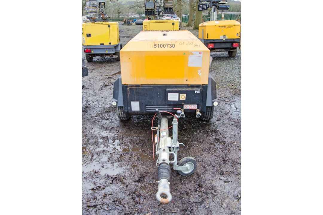 Doosan 7/41 diesel driven fast tow mobile air compressor Year: 2013 S/N: 431907 Recorded Hours: 1445 - Image 5 of 9