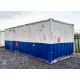 24ft x 9ft steel anti-vandal steel office/canteen site unit BV0509 ** No keys but unlocked ** - Image 1 of 6