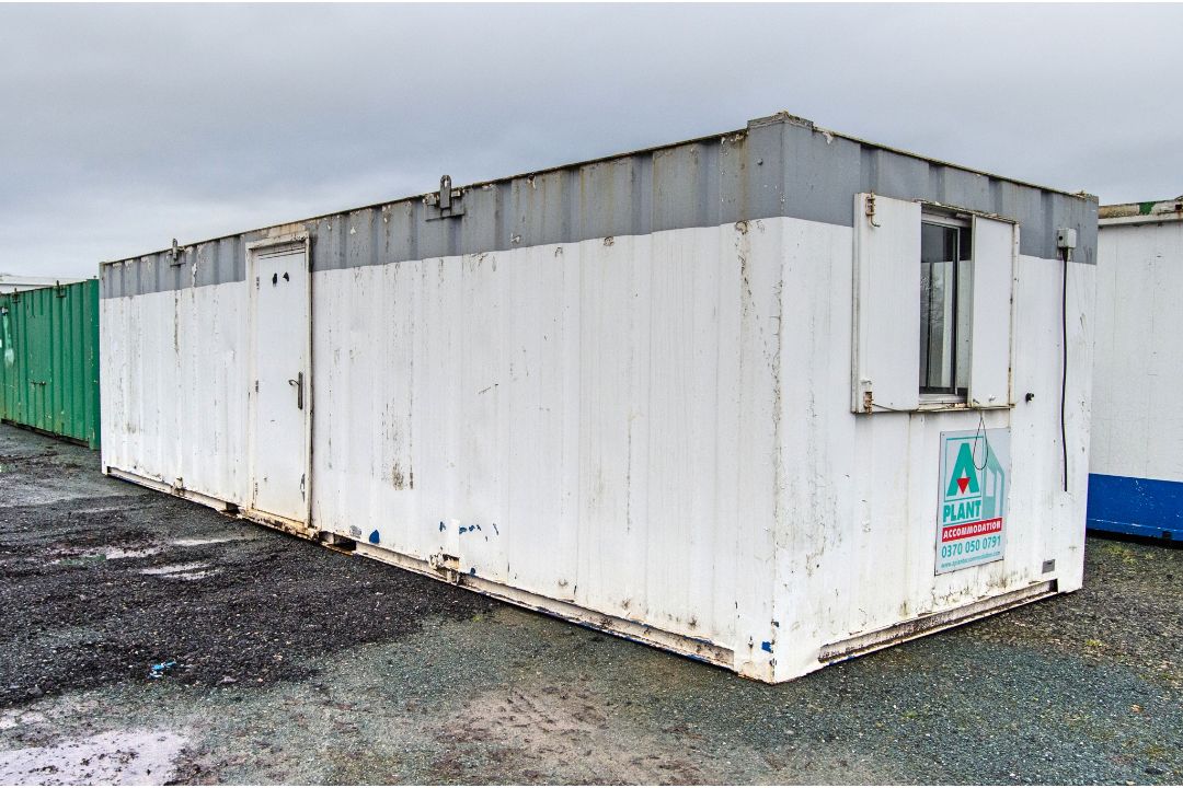 32ft x 10ft steel anti-vandal office site unit Comprising of: lobby area & 2 - offices A581030 ** No - Image 1 of 7