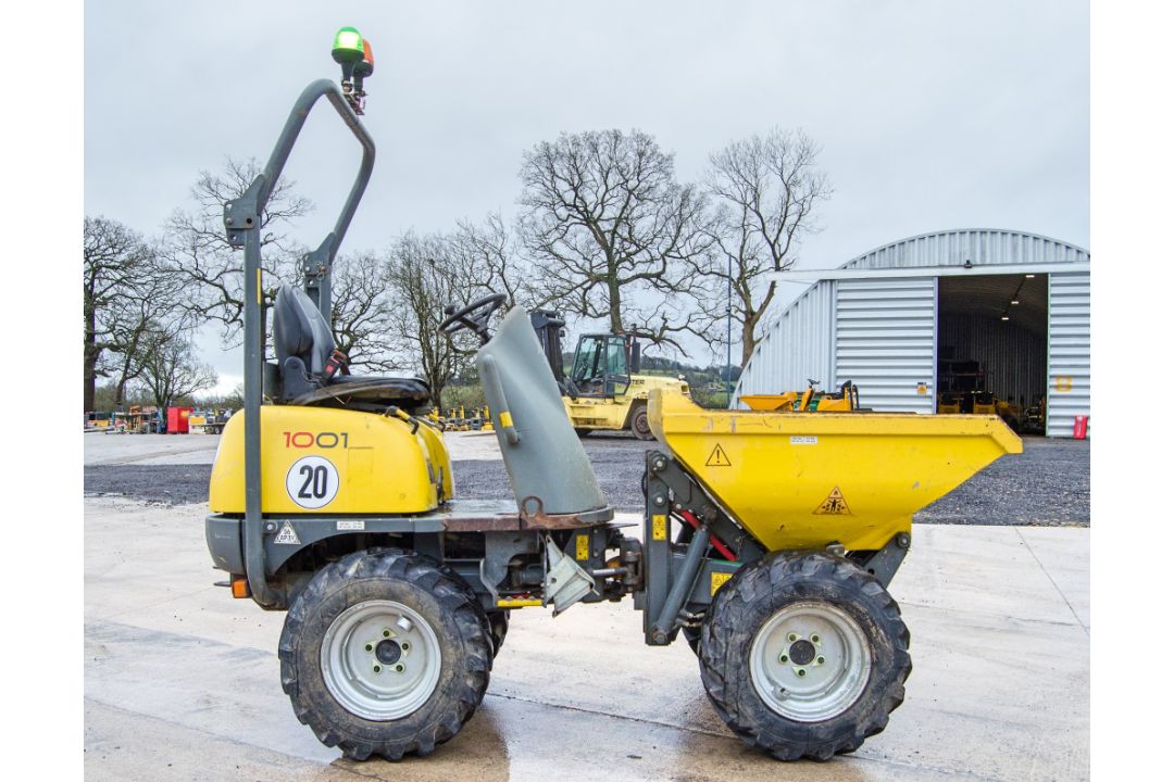 Wacker Neuson 1001 1 tonne hi-tip dumper Year: 2016 S/N: VPAL00697 Recorded Hours: 1272 A742193 - Image 7 of 22