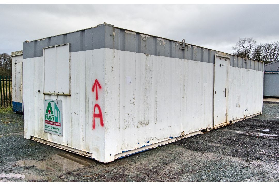 32ft x 10ft steel anti-vandal office site unit Comprising of: lobby area & 2 - offices A581030 ** No - Image 2 of 7