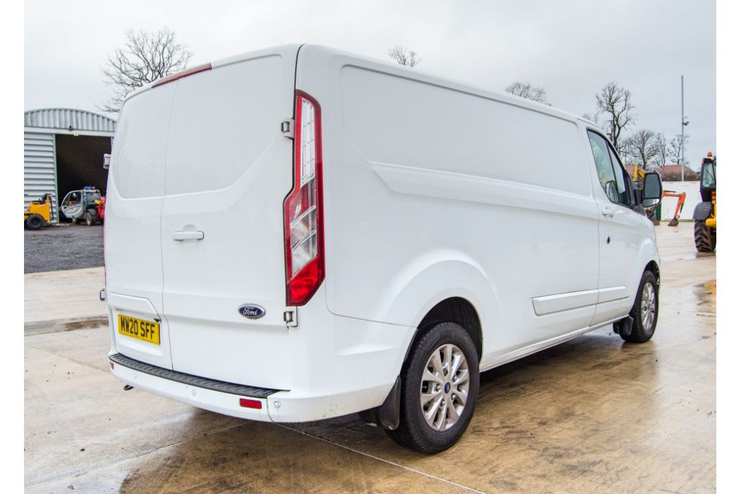 Ford Transit Custom 300 Limited Blue 6 speed manual panel van Registration Number: MW20 SFF Date - Image 3 of 30