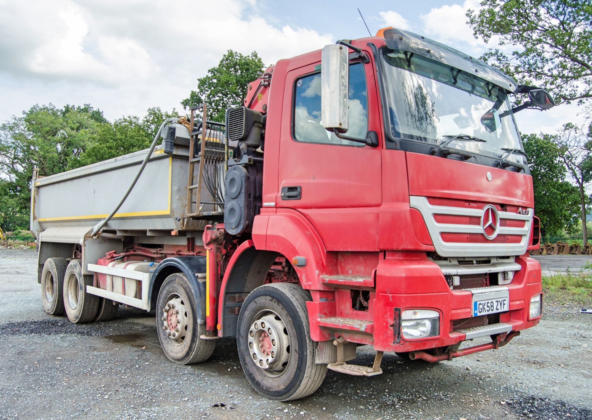 Mercedes Benz Axor 3240K 8x4 32 tonne grab tipper lorry Registration Number: GK58 ZYF Date of - Image 2 of 35