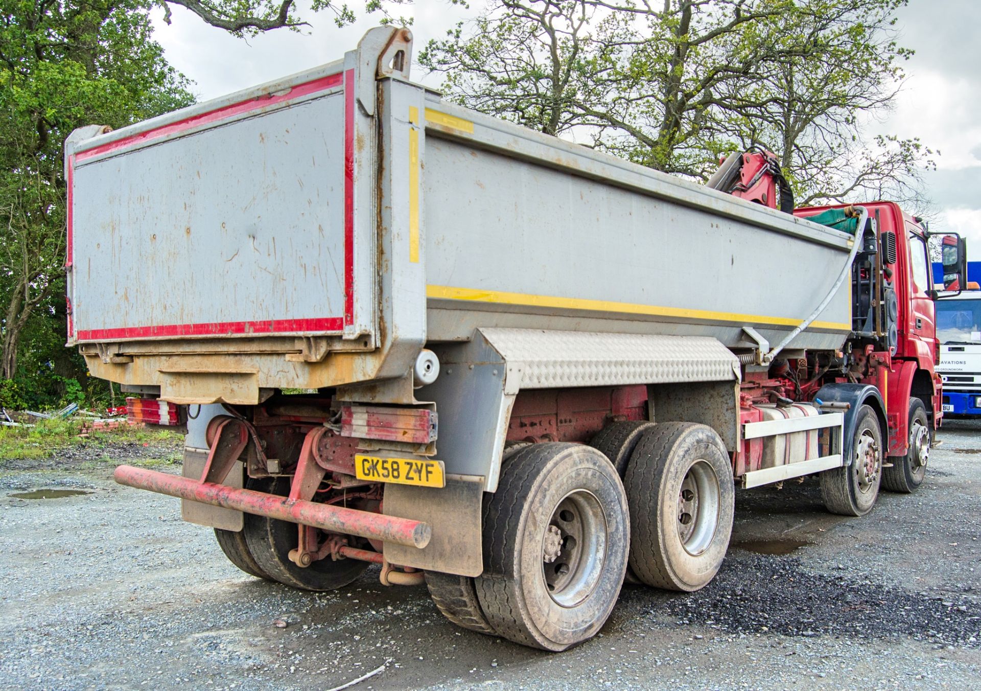Mercedes Benz Axor 3240K 8x4 32 tonne grab tipper lorry Registration Number: GK58 ZYF Date of - Image 3 of 35
