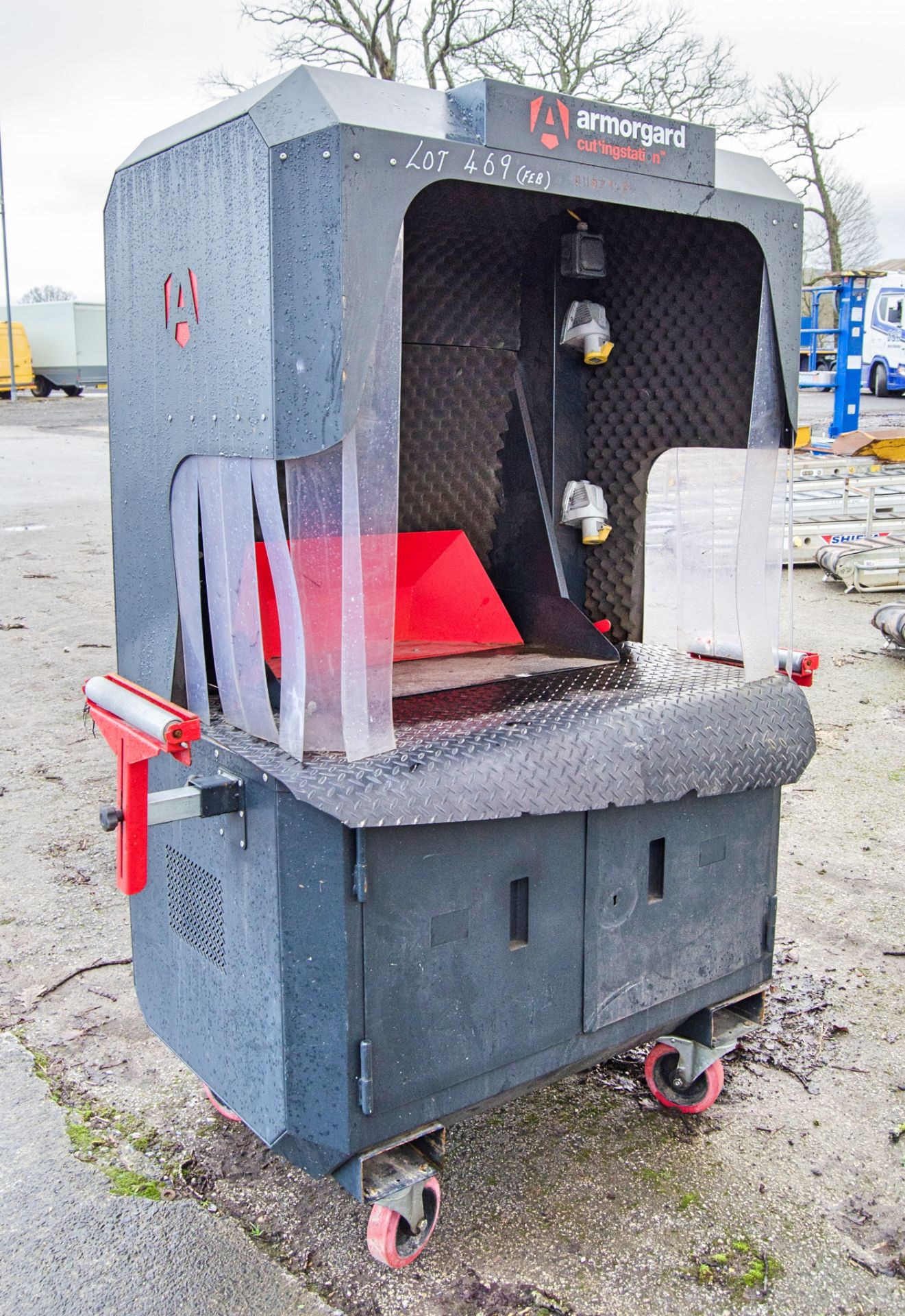 Armorgard steel cutting station ** Cupboard locked and no key ** A1107948