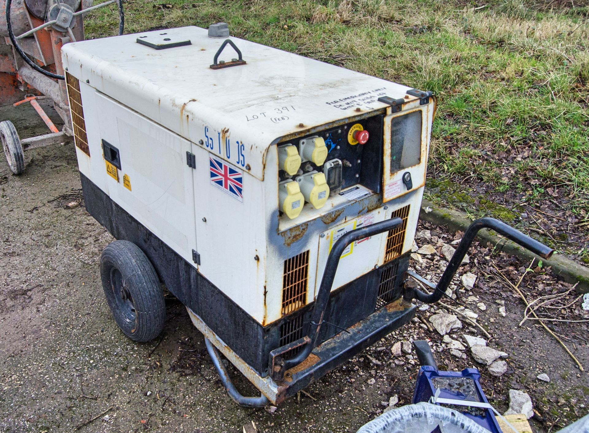 Stephill SSD1000S 10 kva diesel driven generator Recorded Hours: 685 A849783 - Image 2 of 8