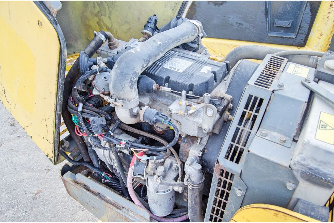 Wacker Neuson PTSC2 diesel driven double drum trench roller c/w remote control - Image 6 of 7