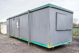 32ft x 10ft steel jack leg toilet/changing room site unit Comprising of Gents toilet(2 - cubicles,