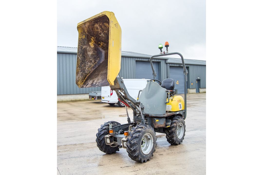 Wacker Neuson 1001 1 tonne hi-tip dumper Year: 2016 S/N: VPAL00697 Recorded Hours: 1272 A742193 - Image 9 of 22