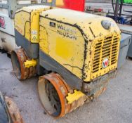 Wacker Neuson PTSC2 diesel driven double drum trench roller c/w remote control