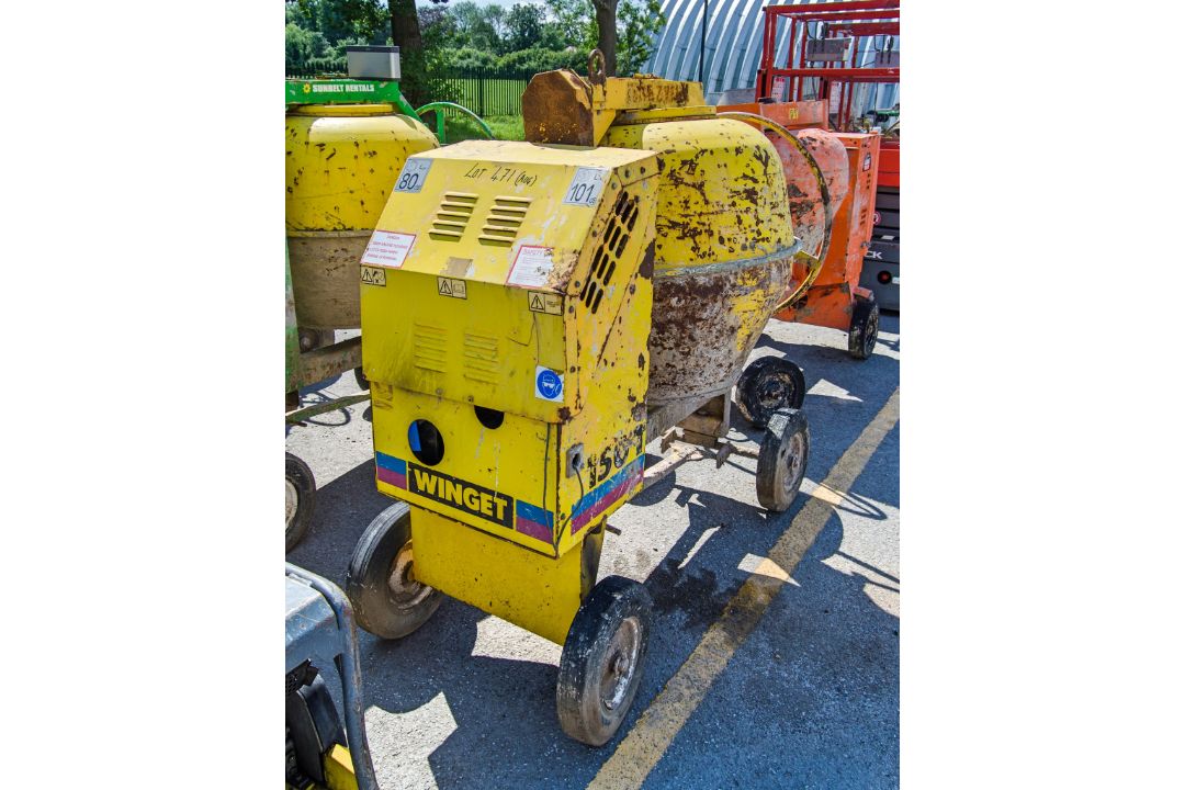 Winget 150T diesel driven electric start site mixer A936234 - Image 1 of 3