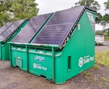 Autosmart Solar Pod solar/diesel generator Comprising of: 4 - solar panels, 8 - batteries,