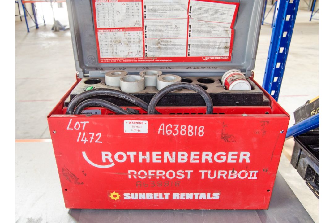 Rothenberger Rofrost Turbo 110v pipe freezing kit A638818 - Image 1 of 2