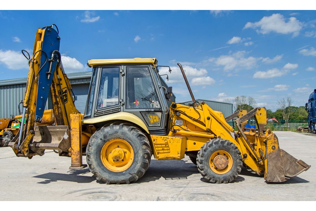 JCB 3CX backhoe loader Year: 1996 S/N: 440871 Recorded Hours: 9395 4-in-1 bucket, fork carriage & - Image 8 of 22