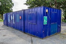 36 ft x 10 ft steel anti-vandal site office unit ** No keys but open **