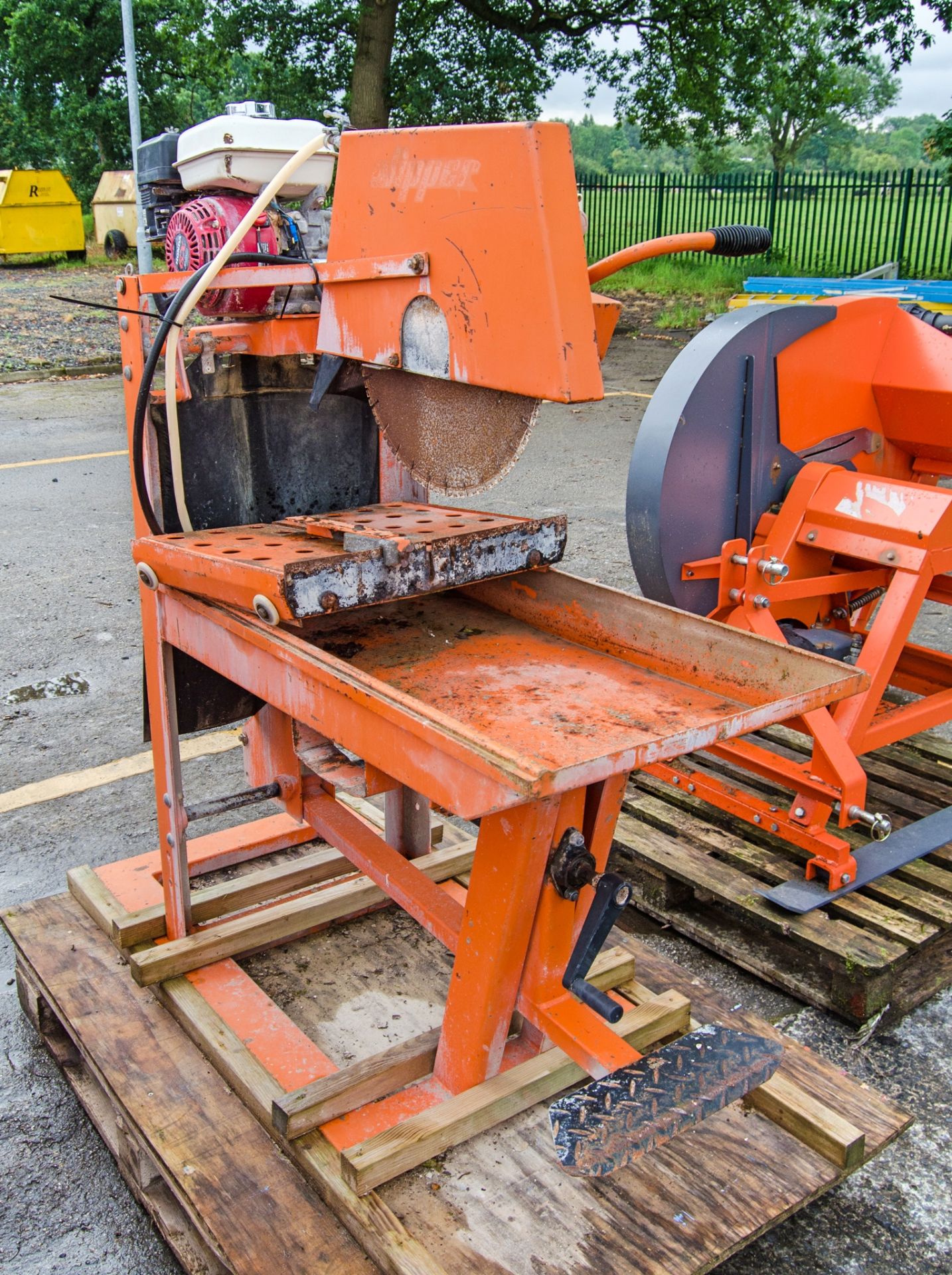 Clipper petrol driven masonry saw