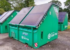 Autosmart Solar Pod solar/diesel generator Comprising of: 4 - solar panels, 8 - batteries,