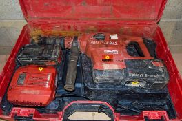 Hilti TE60-A36 36v cordless SDS rotary hammer drill c/w 2 - batteries, charger and carry case