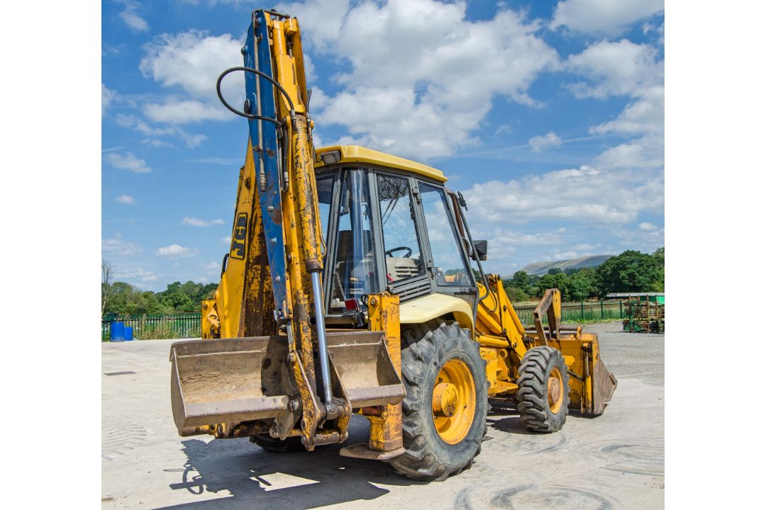 JCB 3CX backhoe loader Year: 1996 S/N: 440871 Recorded Hours: 9395 4-in-1 bucket, fork carriage & - Image 4 of 22