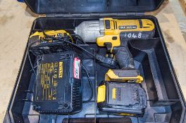 Dewalt DCF889 18v cordless 1/2 inch drive impact gun c/w 2 - batteries, charger and carry case